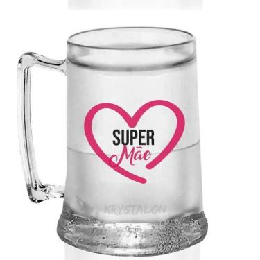 Imagem de Caneca Gel Acrílico Para Dia Das Mães - Super Mãe - Krystalon
