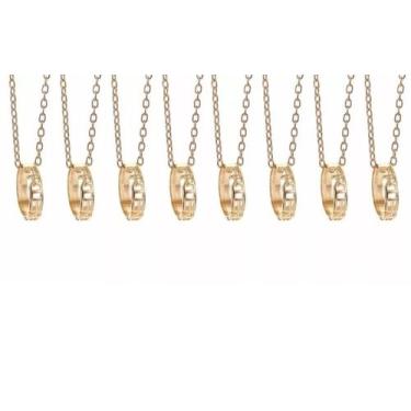 Imagem de Colares Amigas Best Friends Folheado Ouro 18k - 8 Pçs - Milena Folhead