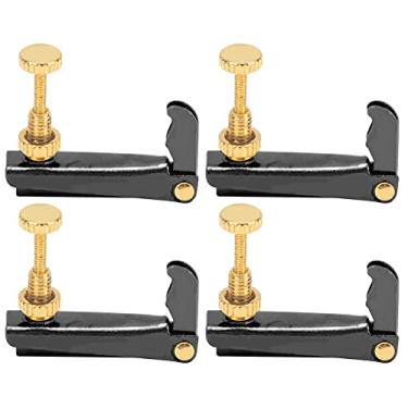 Imagem de Matybobe 4 peças de acessórios de instrumentos de substituição para violino e violoncelo para 3/4‑4/4 (preto)