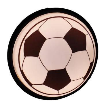 Imagem de Luminária LED de Parede Bola de Futebol para Quarto ou Sala