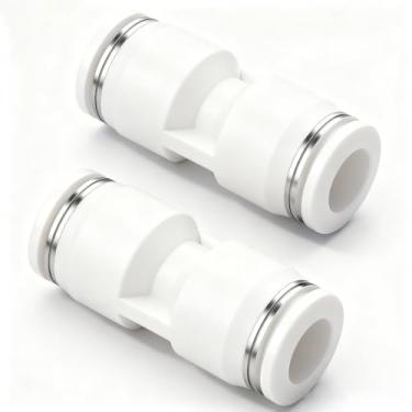 Imagem de NANLACH Encaixe de pressão para conectar, tubo de 12 mm OD tubo pneumático adaptador rápido tubo mangueira de ar encaixe de tubo para tubo de 1/5.1 cm OD (pacote com 10)