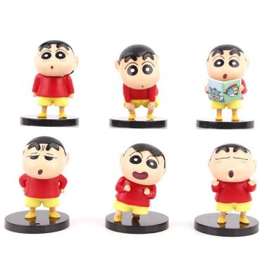 Imagem de Figura Toy Crayons Shins Chans Anime 7 cm 6 unidades/lote colecionável