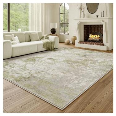 Imagem de SPXMQSS Tapete lavável na máquina, macio antiderrapante cabelo curto tapetes de sala dobrável, fácil de limpar para sala de estar quarto sala de jantar junto à cama C 240 x 340 cm