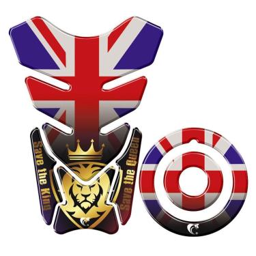 Imagem de Adesivo Protetor Tanque E Bocal Moto Yamaha Inglaterra Azul