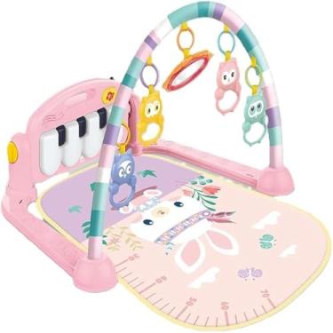 Imagem de Tapete infantil para brincar, teclado musical interativo e divertido, rosa macio , divertido