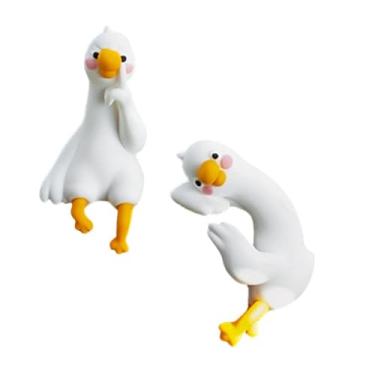 Imagem de Generic Miniaturas de animais em formato de de computador, perfeitas para decorar mesas, prateleiras, consoles e outras telas de computador, 2pcs Conjunto