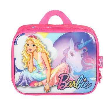 Imagem de Lancheira Térmica Infantil - Barbie Unicórnio - Rosa - Luxcel