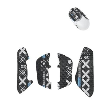 Imagem de WUNIAK Fita antiderrapante para mouse gamer sem fio Logitech G309, conjunto de adesivos ultrafinos com absorção de suor, lavável, reutilizável e antiderrapante para controle de jogos de esportes