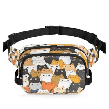 Imagem de Pochete psicodélica de margaridas coloridas para mulheres e homens com alça ajustável, bolsa transversal, bolsa de peito, bolsa tiracolo, Cor 3