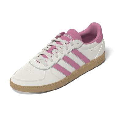 Imagem de adidas Tênis feminino Breaknet Sleek, Branco/Rosa Bliss/Halo Mint, 36
