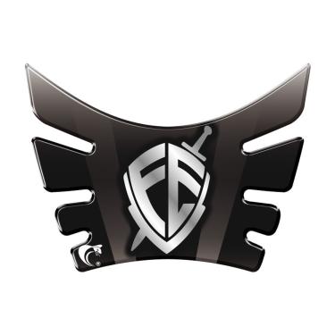 Imagem de Protetor De Tanque Adesivo Moto Bros 160 Nsx Falcon Xre 190 Lander Crosser Fé Preto E Cinza