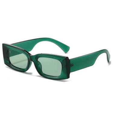 Imagem de Óculos de Sol UV400 - Cores Candy Degradê, Hastes Largas, para Homens e Mulheres, Esportes ao Ar Livre, Corrida, Ciclismo, Verde