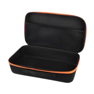 Imagem de Generic Caixa de ferramentas rígida com alça, portátil, grande capacidade, estojo para ferramentas, bolsa com zíper para ferramentas de bricolagem, presente, Laranja