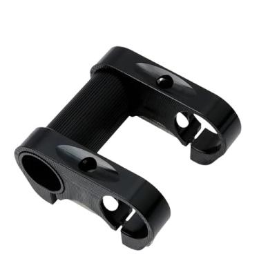 Imagem de Compatível com bicicleta dobrável S95, mesa dupla, guidão reto, alumínio 412 oco, usinado em CNC, ultraleve, peças de conversão SP8.(Black)