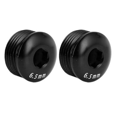 Imagem de Alomejor Tampas de Pedal de Ciclismo, 2pcs Capas de Poeira de Liga de Alumínio de 2pcs para Manutenção e Reparo de Bicicleta de Montanha (Preto)