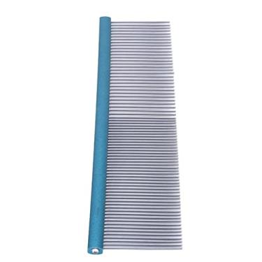 Imagem de Mingzhe Pente de Aço para Animais de Estimação, 2 Densidades Diferentes, Evita Pente Estático para Cuidar de Cães Com Pontas Arredondadas, Raças de Cabelos Curtos e Longos (Azul 22cm/8,7 pol.)