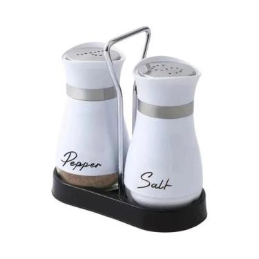 Imagem de Conjunto De Frascos De Vidro Ajustáveis E Recarregáveis Para Temperos 