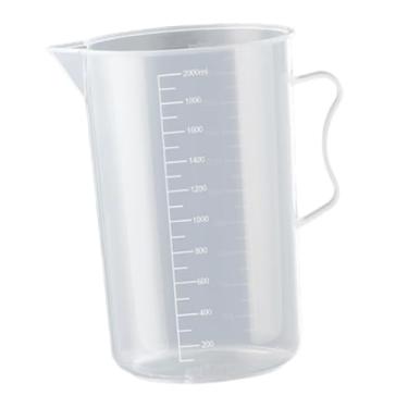 Imagem de MotiveTech Copo medidor, jarra medidora de fácil leitura com bico, transparente e com alça, ideal para utensílios de cozinha, confeitaria e uso doméstico, 2000ml