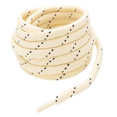 Imagem de Cadarço Bicolor Poliéster 130cm Creme e Preto - Cordões Nova Cor, 140C