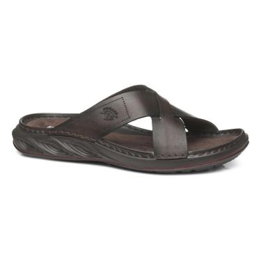 Imagem de Chinelo Pegada 134102-04 Couro Legítimo Anatomico Masculino-Masculino