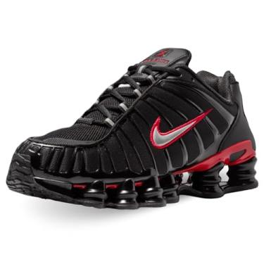 Imagem de Nike Tênis masculino Shox TL (CN0151-003, preto/vermelho universitário/prata metálico), Preto/Vermelho Universitário/Prata Metálica, 44 BR