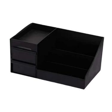 Imagem de Ｂｅｓｇａ Organizador de Maquiagem, Organizador de Cuidados com a Pele, Estojo Expositor de Cosméticos com Gavetas para Loções e Perfumes, Ideal para Bancadas, S