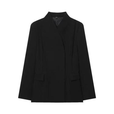 Imagem de Blazer Feminino Slim Fit Com Corte Tridimensional E Calças Casuais Con