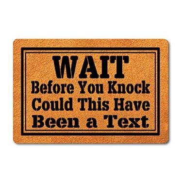 Imagem de FunXiLin Tapete de boas-vindas engraçado (60 x 40 cm) tapete antiderrapante tapete de presente tapetes personalizados para decoração de casa tapetes e tapetes de entrada de cozinha na porta e tapetes