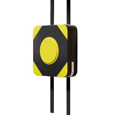 Imagem de Lljsszr Alvo de Parede para Boxe, Alvo de Foco em Couro PU, Quadrado para Treino de Boxe, Saco de Pancadas para Esportes, Prática de Taekwondo, amarelo 40cm