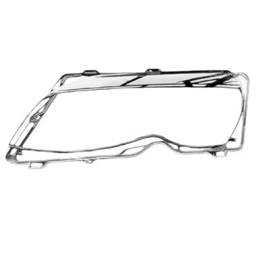 Imagem de Capa de faróis compatível com bmw série 3 e46 sedan 2002-2005 lente do farol do carro substituição de vidro sombra da lâmpada dianteira escudo automático(Left)