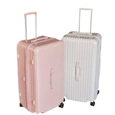 Imagem de Tourister Bagagem de assento de grande capacidade de alto valor, mala de carrinho de viagem com senha de roda giratória (unissex/estudantes)(Silver,28 inches)