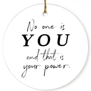 Imagem de Presente inspirador 1 pacote com enfeite de Natal 2025 para homens e mulheres, presente inspirador para família, irmãs, amigas, colegas, aniversário, ideias de agradecimento