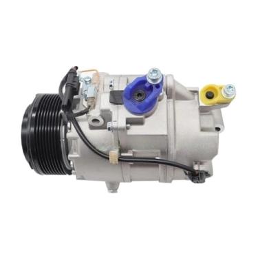 Imagem de ZZXXYY Bomba de resfriamento de compressor elétrico CA 12V com embreagem compatível com BMW X6 E71 740i 740Li X6 F01 F02 | Kit de compressor A/C para reparo de resfriamento fraco reposição OE