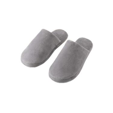 Imagem de Pantufa para mulheres e homens, meias felpudas e macias para casa, sola de borracha, macias, leves, antiderrapantes, internas/externas, Cinza, 7-8 Women/5.5-6.5 Men