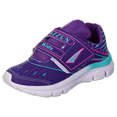 Imagem de Tênis Infantil Feminino Escola Lazer - AS121 Cor: Roxo Uva-Pink. Tamanho: 22