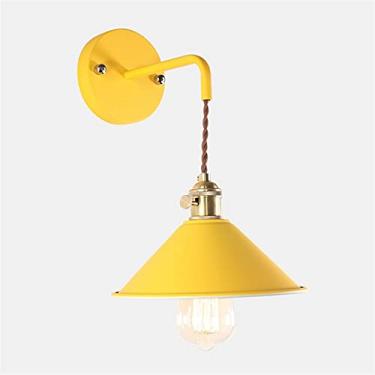 Imagem de Arandela de parede moderna com interruptor liga/desliga, modelo Macaron, soquete E27 Edison em cobre com corpo em pintura fosca, ideal para cabeceira, banheiro e penteadeira.