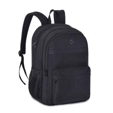 Imagem de Mochila Juvenil Masculina 3 Divisórias Soft Preta CG24600 - Clio