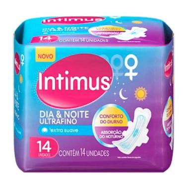 Imagem de Absorvente INTIMUS Dia Noite Extra Suave Com Abas - 14 Unidades