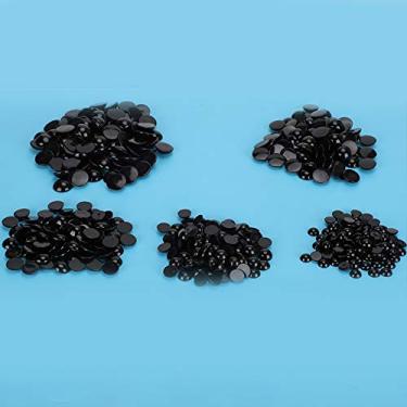 Imagem de Generic DIY 500 Peças Botões de Artesanato de Costura Com Fundo Plano Preto Durável para Bonecas Acessórios de Brinquedos Infantis, Olhos Decorativos de Plástico Seguros para Artesanato DIY, Tamanhos Diferentes, para Amantes de , 500 X Olhos de Segurança (Preto e Azul Escuro)