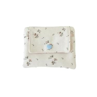 Imagem de Carteira feminina com suporte de cartão de camada dupla, porta-moedas de grande capacidade, organizador multifuncional de identidade e cartão bancário, Branco, Cosmetic_case