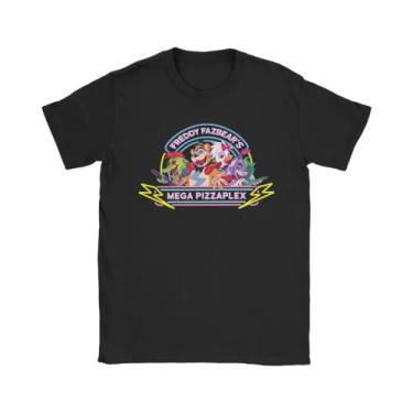 Imagem de Camiseta Masculina De Algodão Com Gola Redonda E Manga Curta Five Nigh