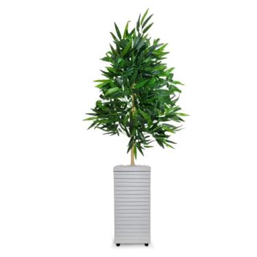 Imagem de Planta Artificial Bambu da Sorte com Vaso Decorativo – Planta Artificial Realista para Sala, Escritório e Decoração de Ambientes