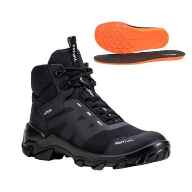 Imagem de Bota de Segurança Hybrid Future All Black Estival Inteiro Preto Biquei