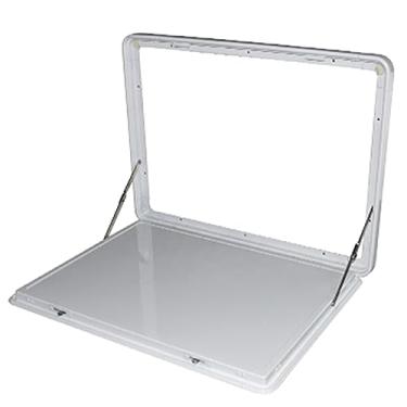 Imagem de Mesa de piquenique dobrável para trailer, mesa montada na parede, mesa de jantar externa para trailer, para trailer, motorhome (cor: branco B, tamanho: 80 * 45 * 2,5 cm)