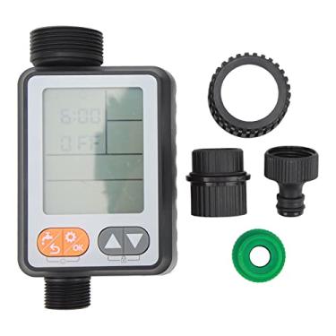 Imagem de Temporizador automático de água mangueira de jardim irrigação agrícola 7,6 cm display chuva atraso controle infantil