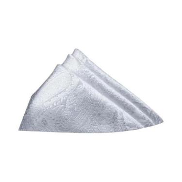 Imagem de Lenço De Bolso Vintage Paisley Cor Sólida 25x25cm Para Acessórios De T