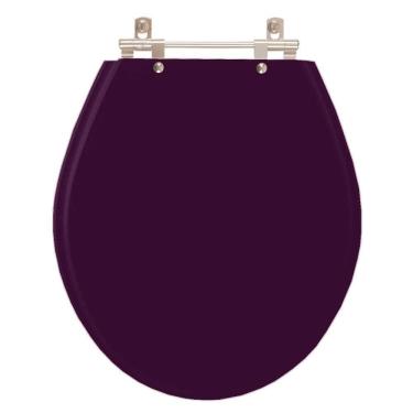 Imagem de Assento Sanitário Poliester Carina Ametista (roxo) Para Vaso Ideal Standard