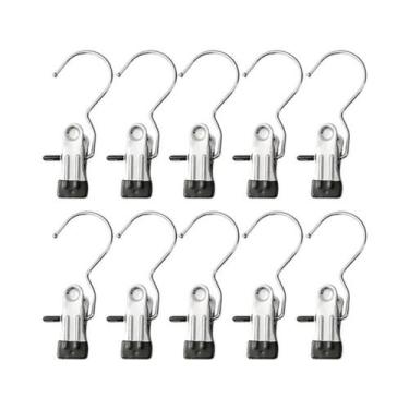 Imagem de Pregadores De Roupa Em Aço Inoxidável (10-100 Peças) - Clipes Portátei