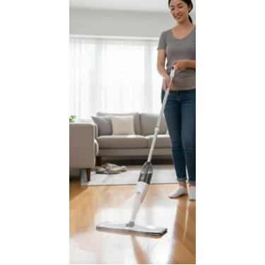 Imagem de Mop De Limpeza Com Reservatório 33oml, Haste De Alumínio 126 Cm Com Ba