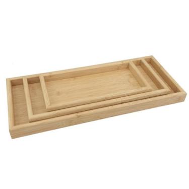 Imagem de Kit 3 Bandejas Mdf Borda Alta Nicho Organizador Lovely Vibe